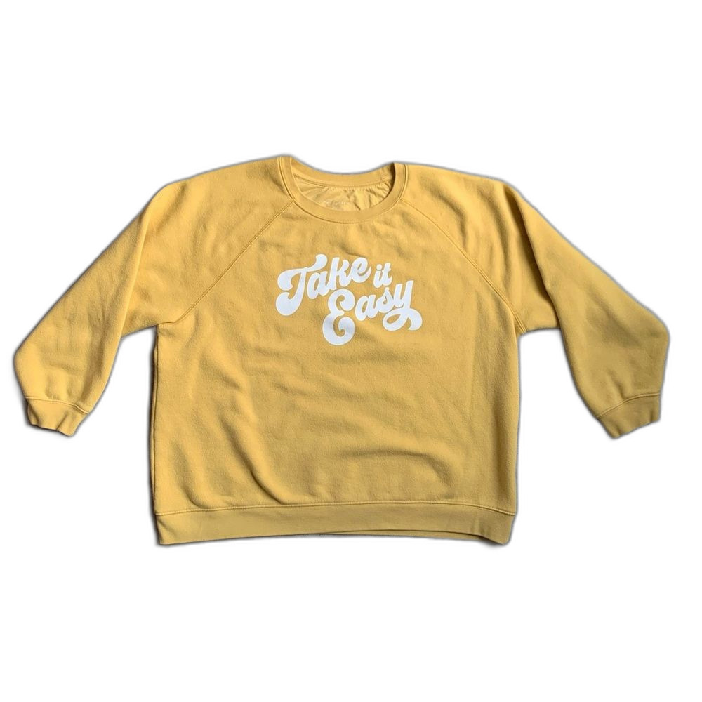 State of Mind Yellow 'Take it Easy' Sweatshirt